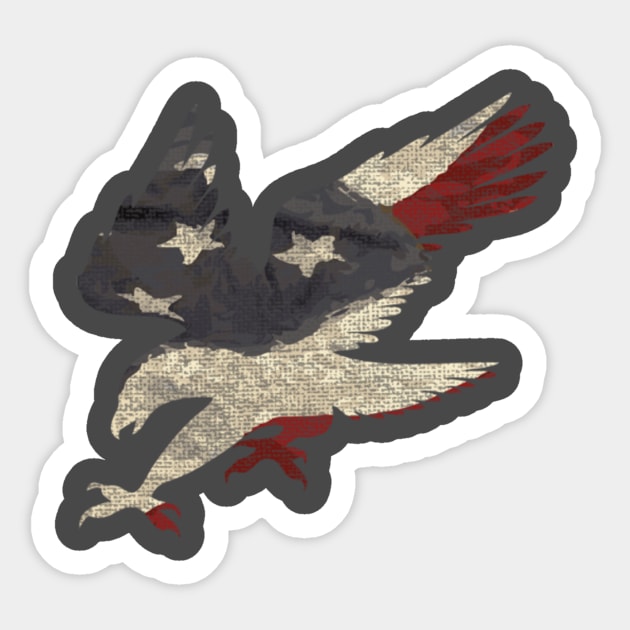 Old Glory American Flag Eagle Clothing Apparel USA Sticker by gani90